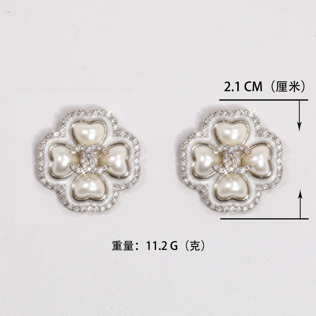 CCN496 Mother of pearl Four Leaf Clover pendant necklace - ccjewelryacc