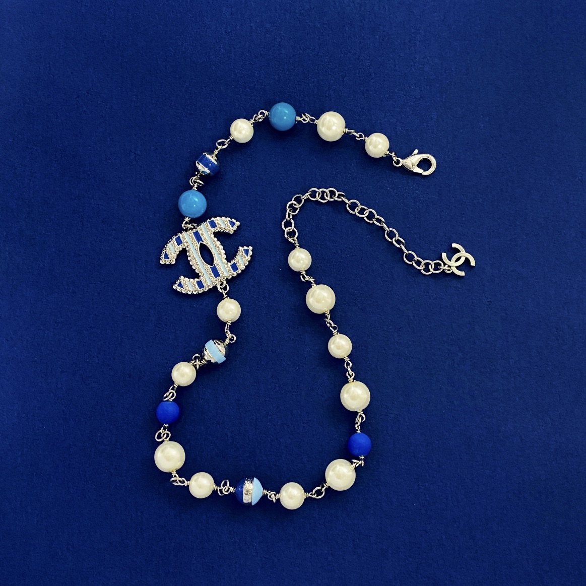 CCN257 24P CC pink pearl choker necklace - ccjewelryacc