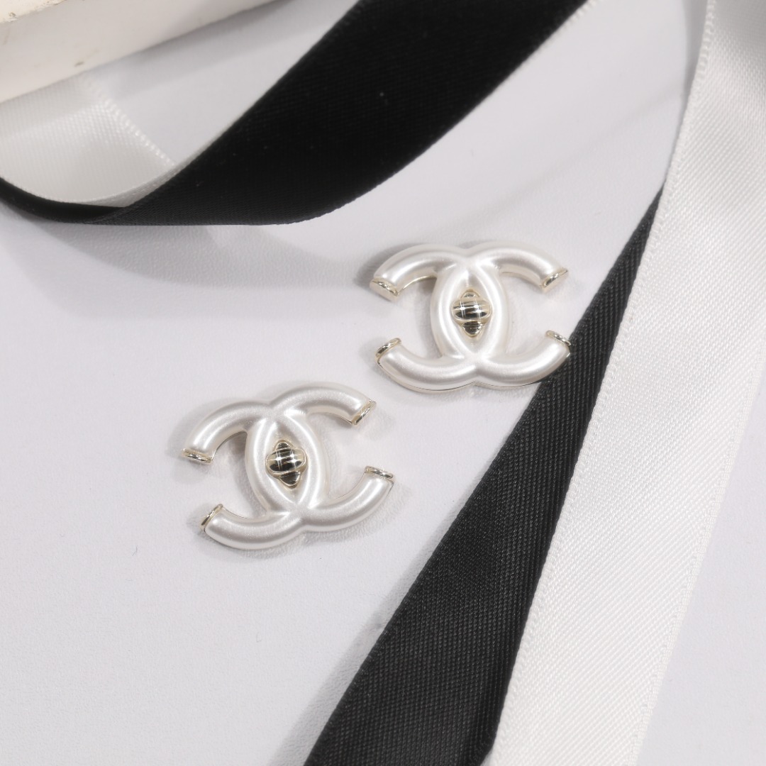 CCN507 coco pearl double c necklace - ccjewelryacc