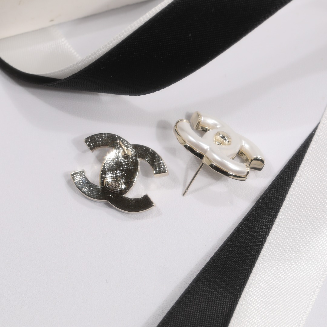 CCN507 coco pearl double c necklace - ccjewelryacc