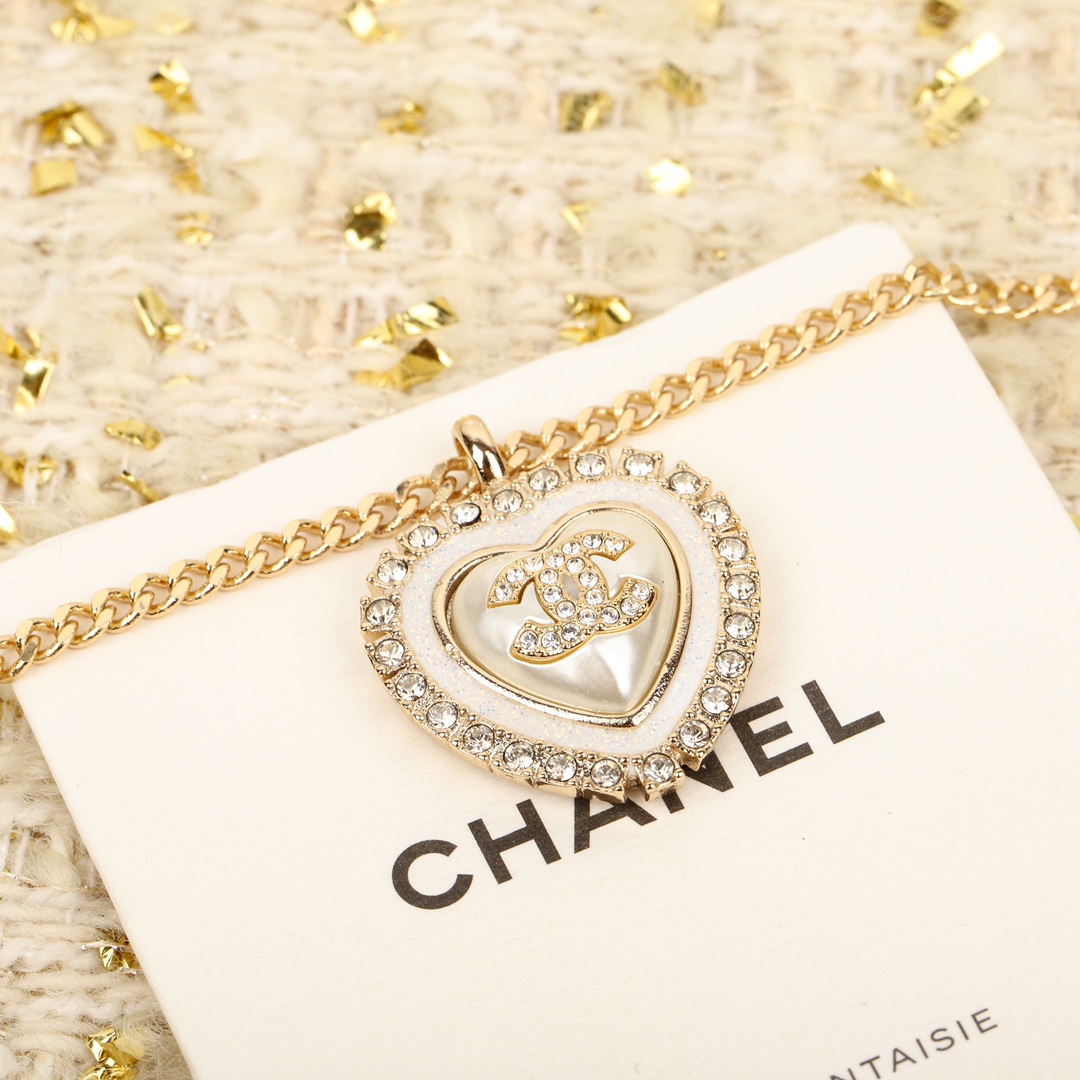 CCN506 24A Mother of pearl heart pendant necklace / Stud earring - ccjewelryacc