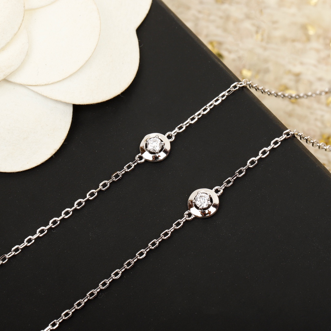 CCNS004 18k white gold diamond comete necklace - ccjewelryacc