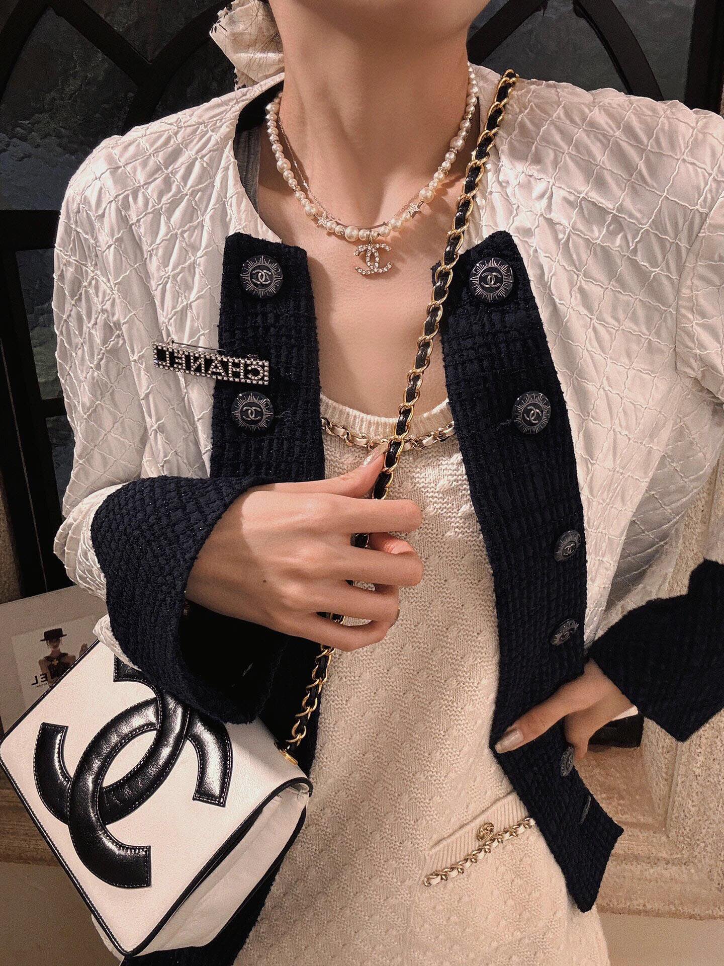 BCB418 23S rectangle Swarovski crystal letter brooch pin - ccjewelryacc