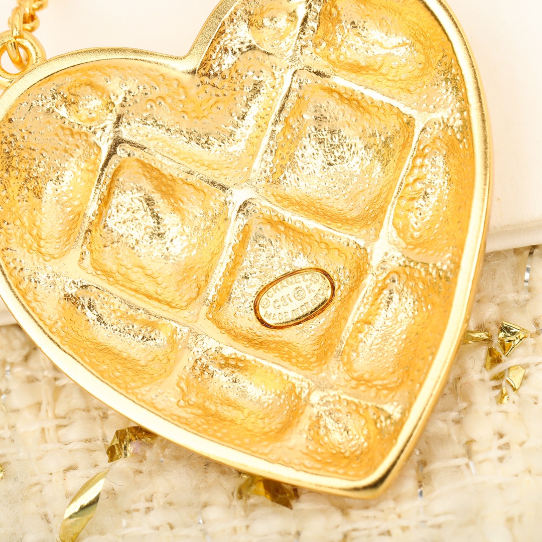 CCE834 Vintage double heart stud earrings - ccjewelryacc