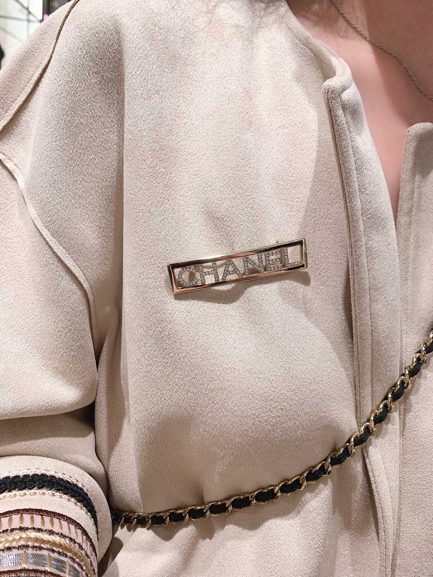 BCB418 23S rectangle Swarovski crystal letter brooch pin - ccjewelryacc