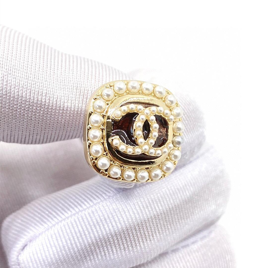 CCE841 Square pearl cc stud earring - ccjewelryacc