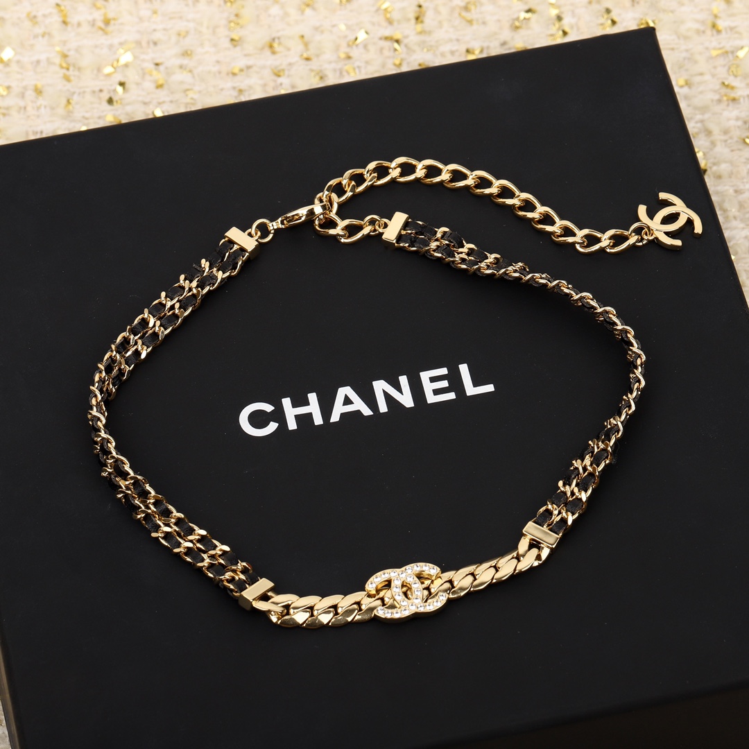 CCN395 CC Choker Necklace - ccjewelryacc