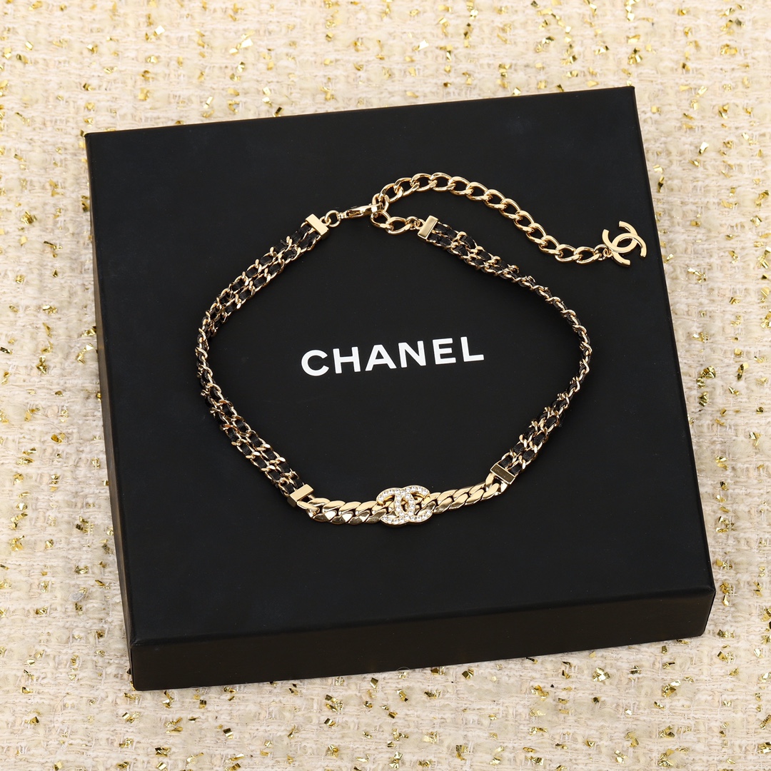 CCN395 CC Choker Necklace - ccjewelryacc