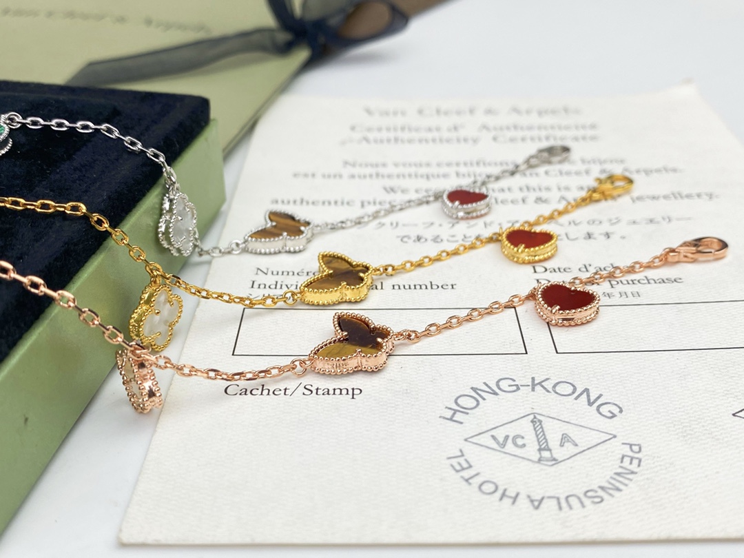VCS032 VCA Lucky Alhambra Bracelet 4 motif - ccjewelryacc