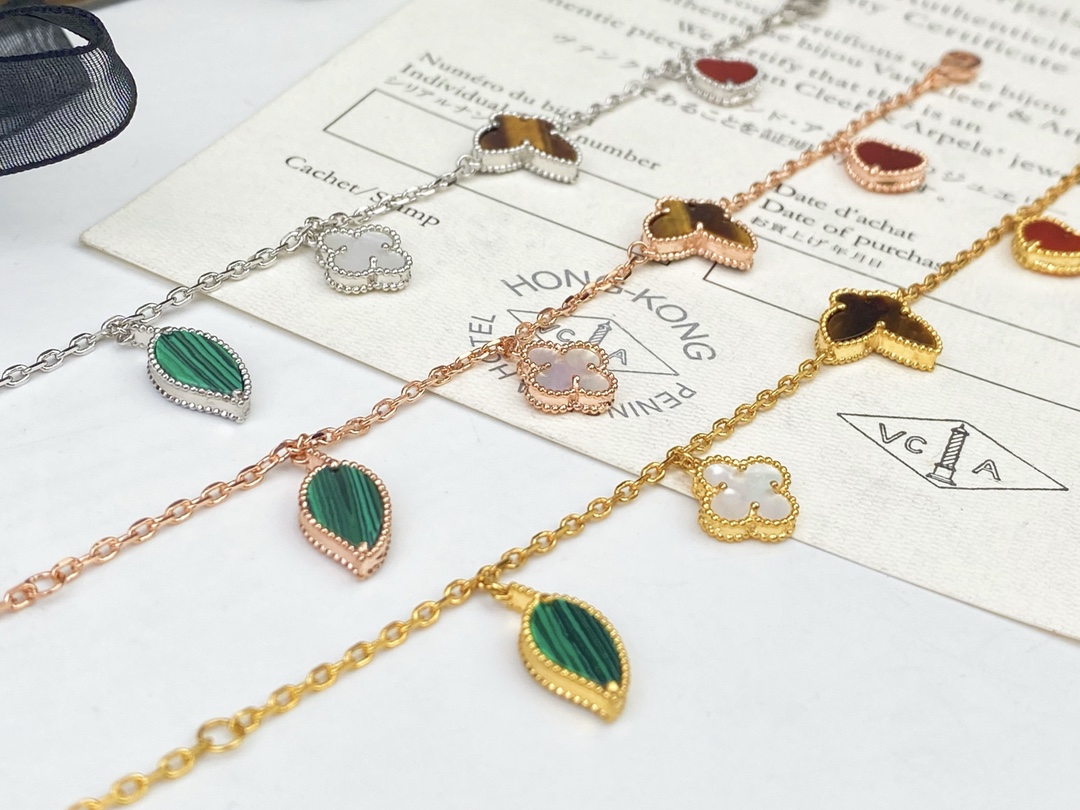 VCS032 VCA Lucky Alhambra Bracelet 4 motif - ccjewelryacc