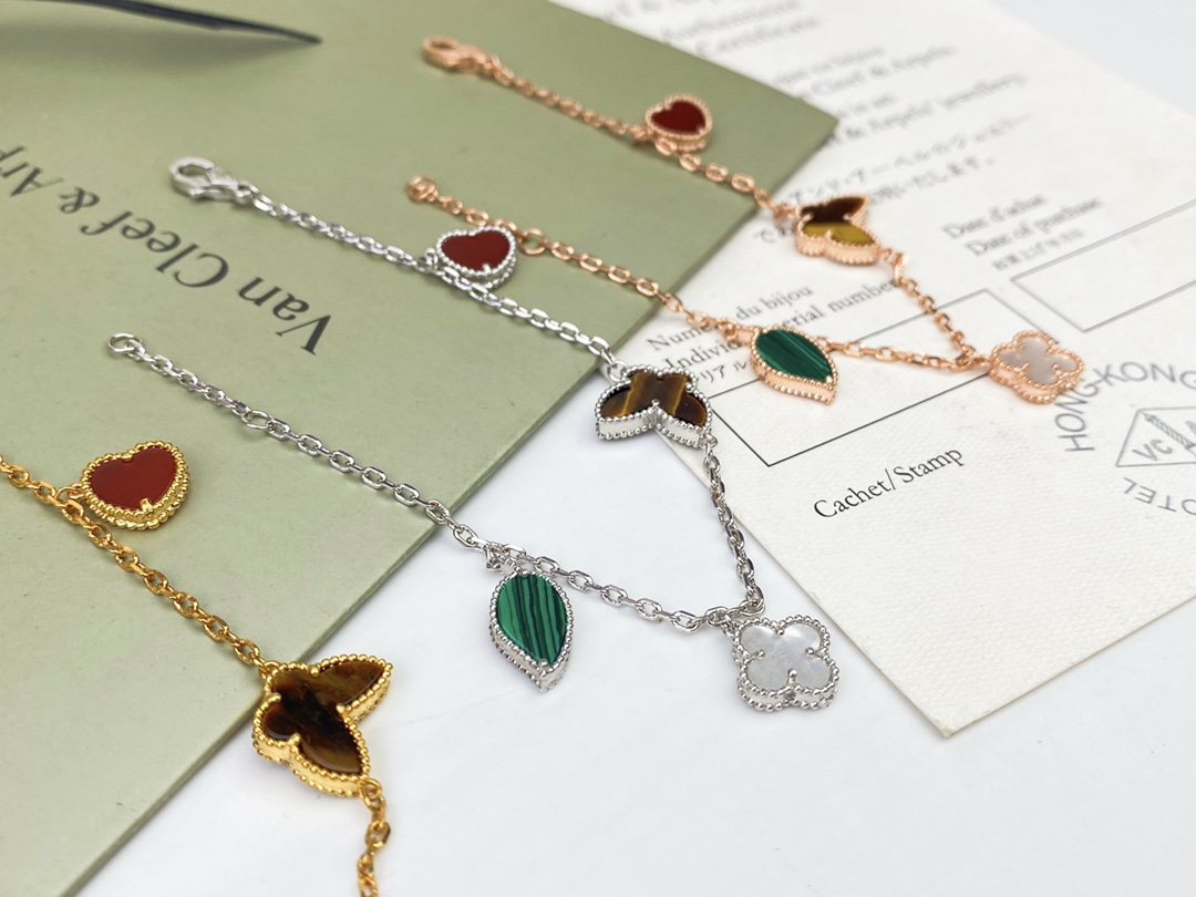 VCS032 VCA Lucky Alhambra Bracelet 4 motif - ccjewelryacc