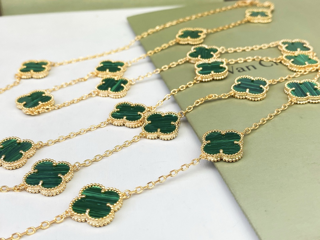 VCN069 VCA 20 motif long necklace - ccjewelryacc