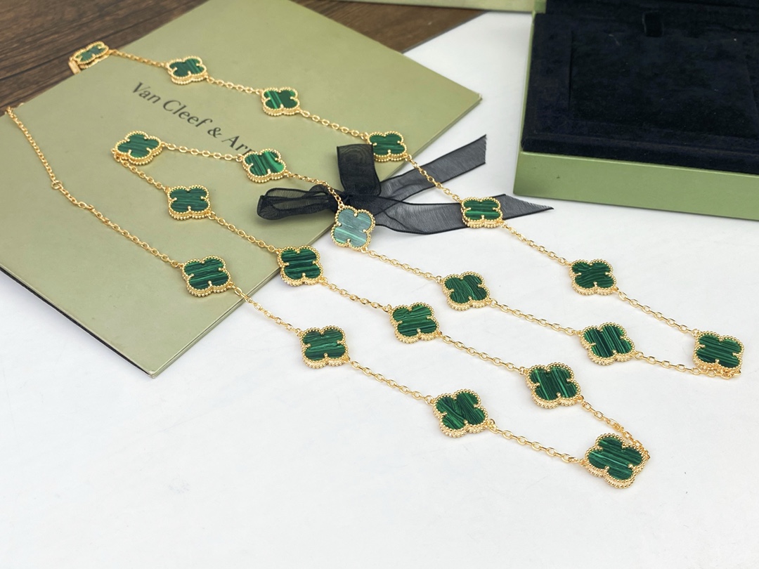 VCN069 VCA 20 motif long necklace - ccjewelryacc