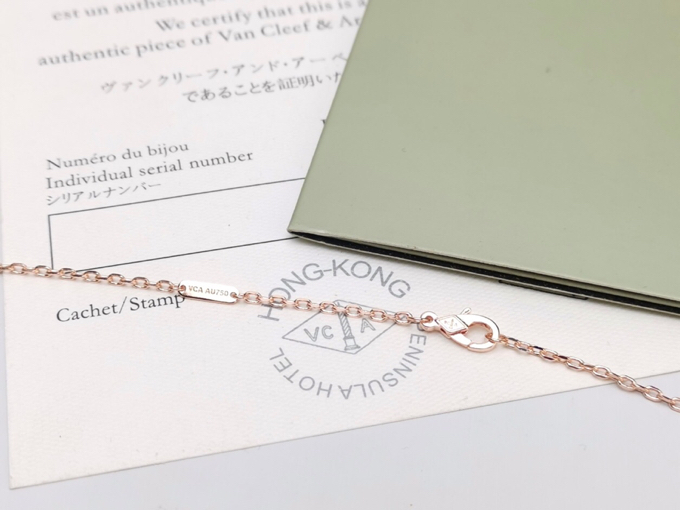 VCN028 Vca 5 motif necklace - ccjewelryacc