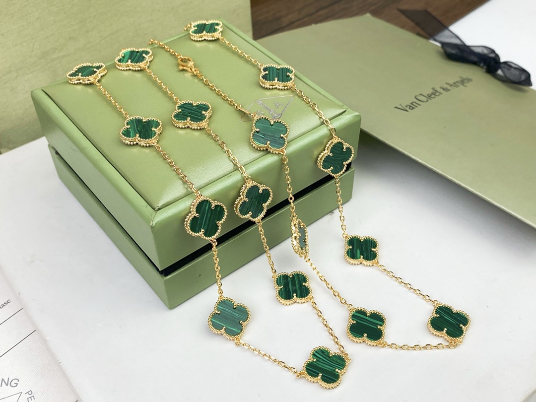 VCN069 VCA 20 motif long necklace - ccjewelryacc
