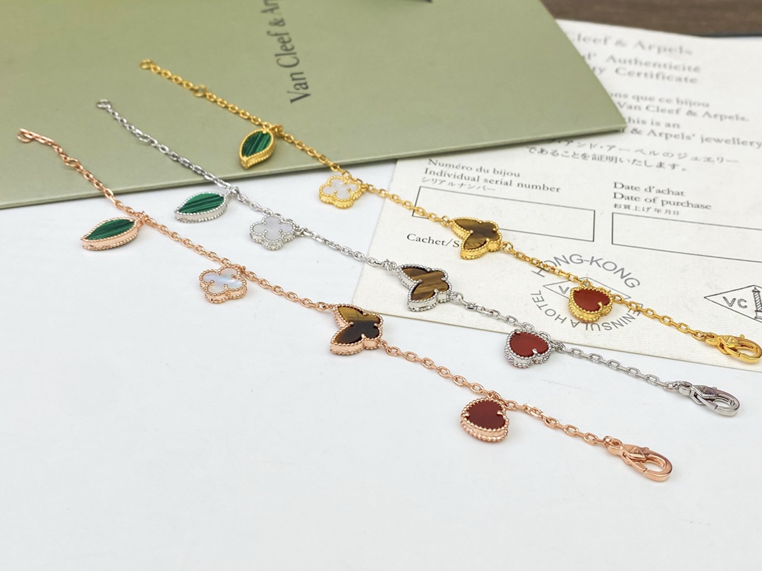 VCS032 VCA Lucky Alhambra Bracelet 4 motif - ccjewelryacc