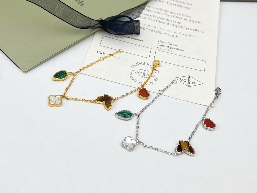 VCS032 VCA Lucky Alhambra Bracelet 4 motif - ccjewelryacc