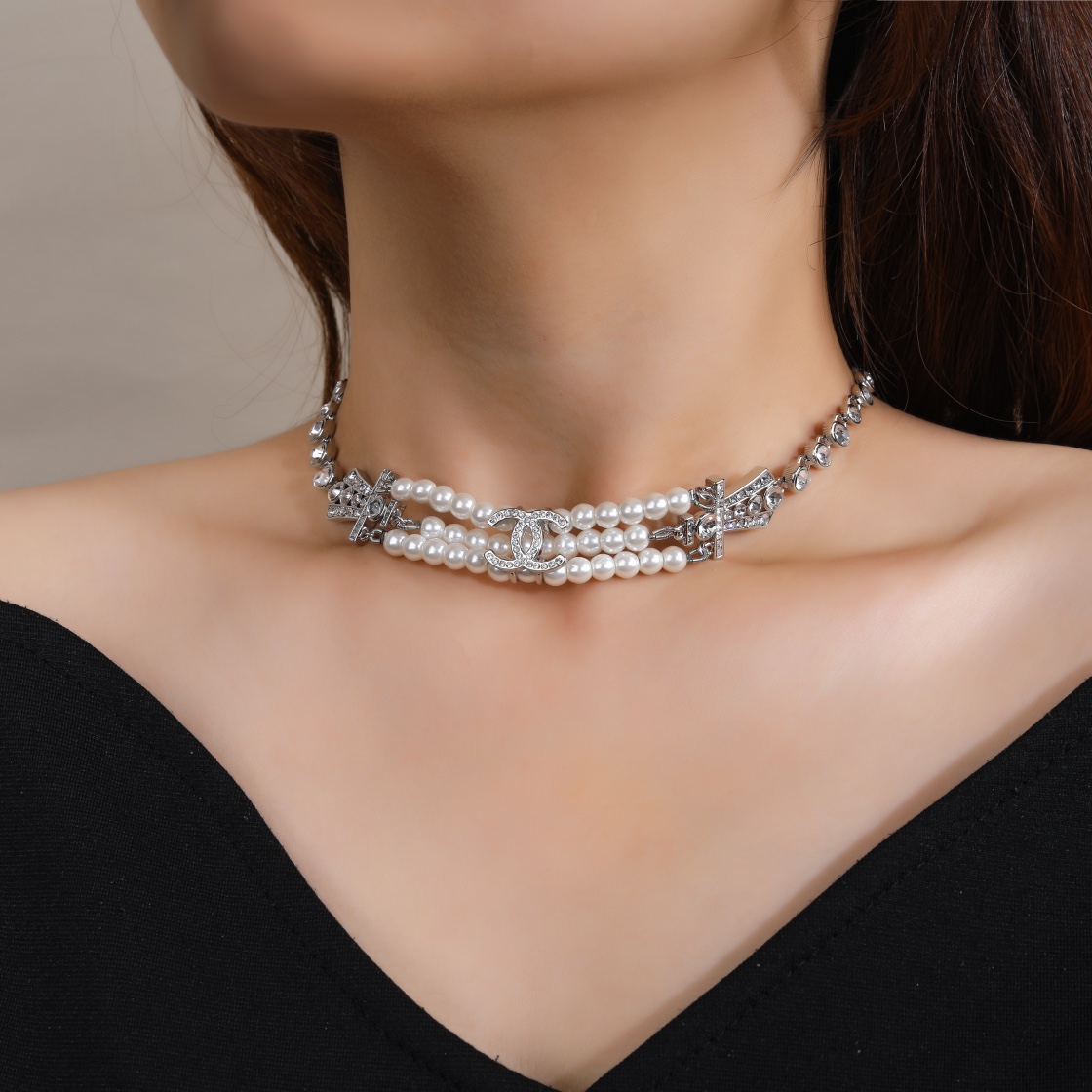 CCN522 CC Choker necklace - ccjewelryacc