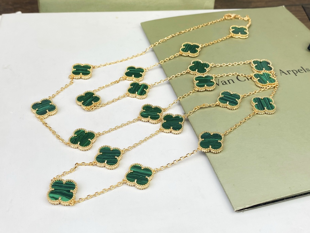 VCN069 VCA 20 motif long necklace - ccjewelryacc