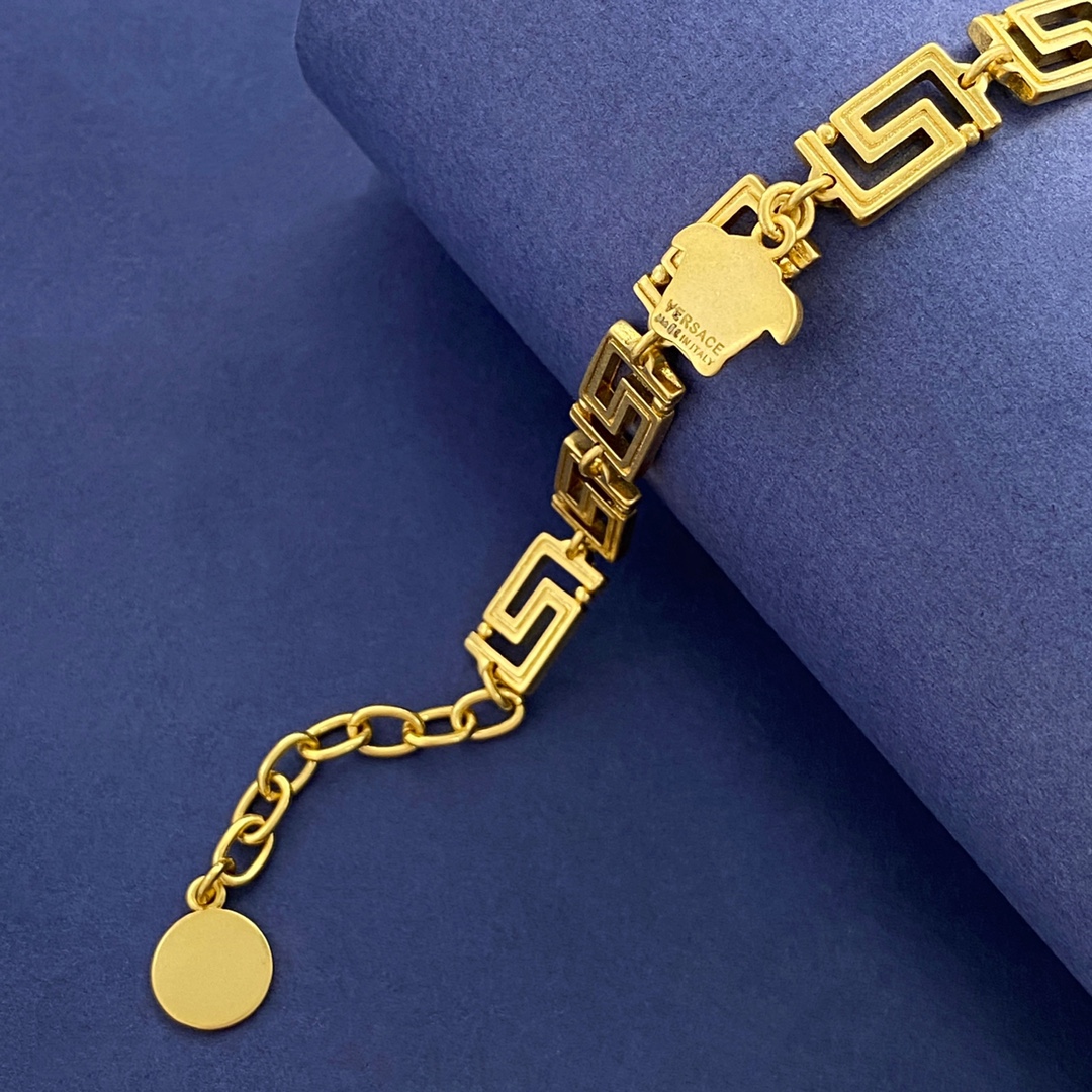 VSN053 Versace Grecamani choker necklace and bracelet - ccjewelryacc