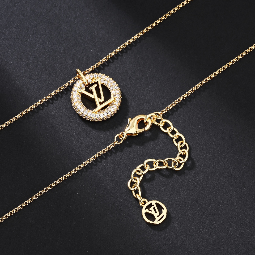 LVT020  VL LOGO Necklace bracelet earring - ccjewelryacc