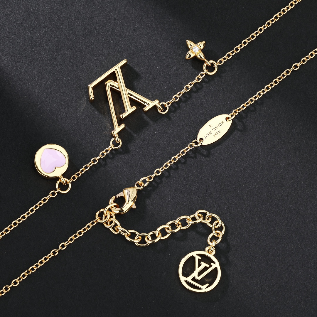 LVT022 VL LOGO lock chain necklace Bracelet earring - ccjewelryacc