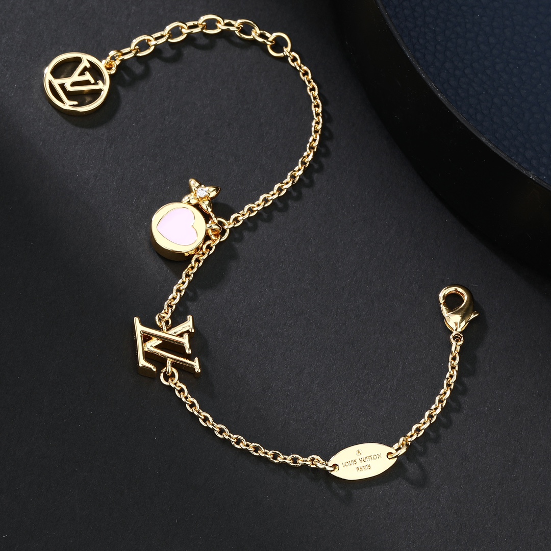 LVT022 VL LOGO lock chain necklace Bracelet earring - ccjewelryacc