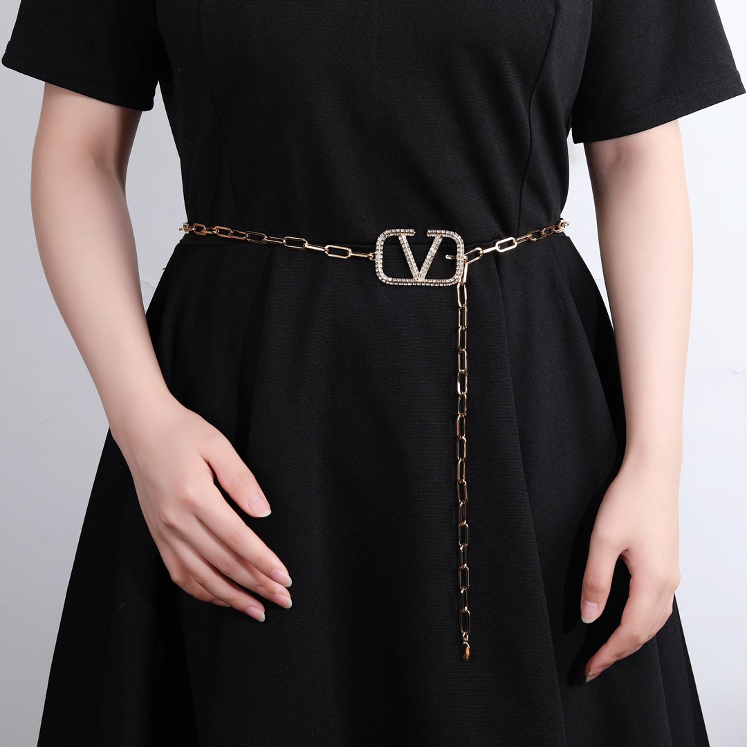 VTW001 Vlogo waist chain Belt - ccjewelryacc