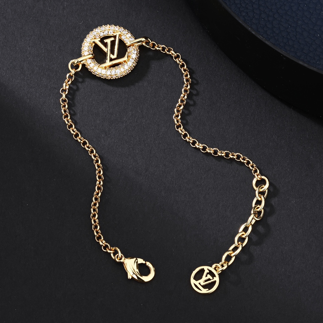 LVT020  VL LOGO Necklace bracelet earring - ccjewelryacc