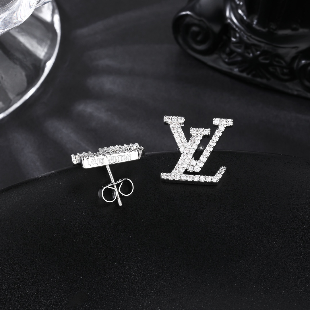 LVT021  Crystal VL LOGO Necklace bracelet earring - ccjewelryacc