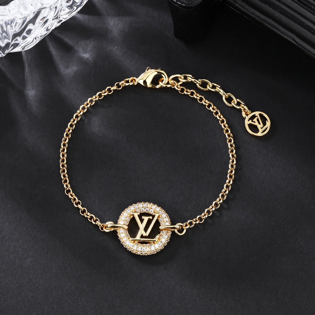 LVT020  VL LOGO Necklace bracelet earring - ccjewelryacc