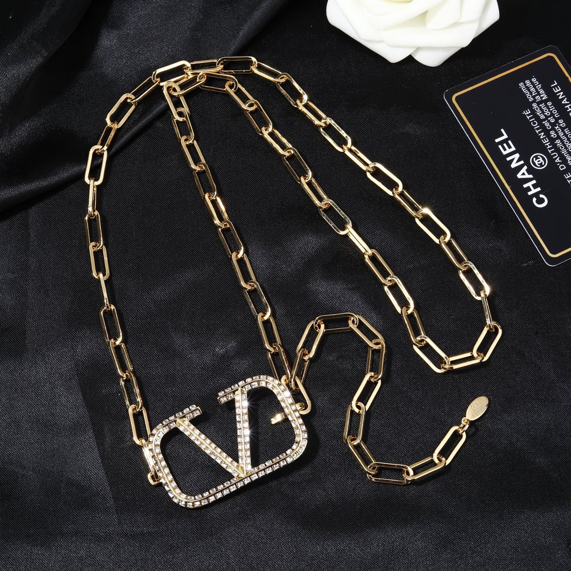 VTW001 Vlogo waist chain Belt - ccjewelryacc