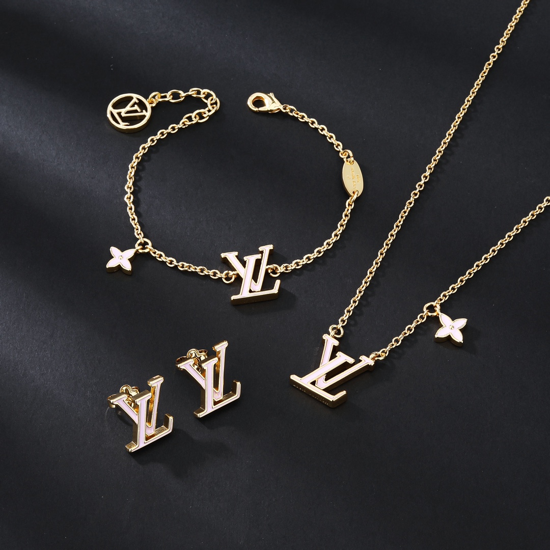 LVT016 Ever Blossom Series Jewelry Set Necklace Bracelet Earring - ccfashionjewelry