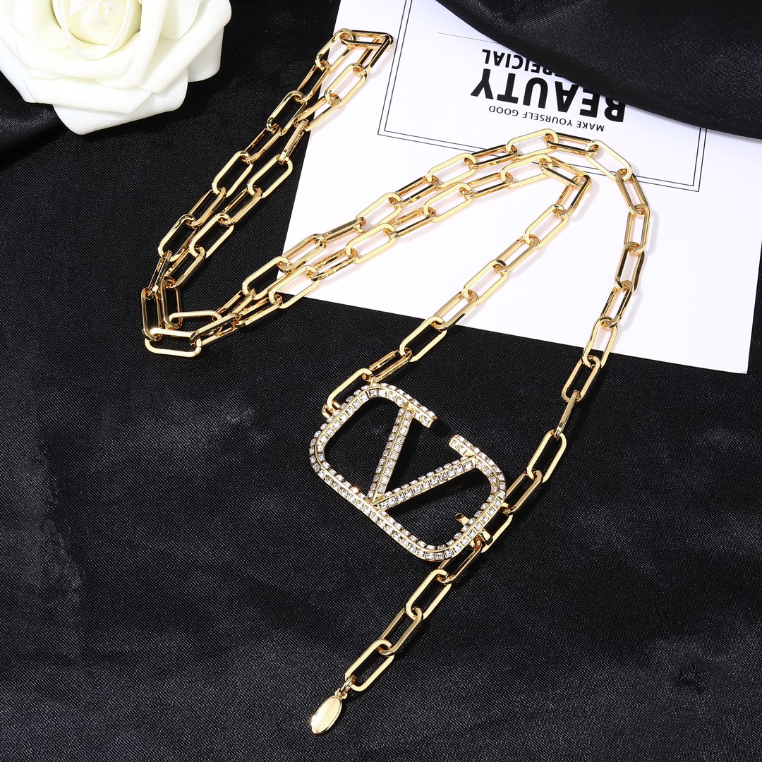 VTW001 Vlogo waist chain Belt - ccjewelryacc