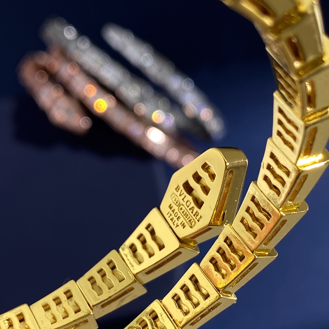 BGS001C Full diamond Snake Serpenti viper bangle bracelet - ccjewelryacc