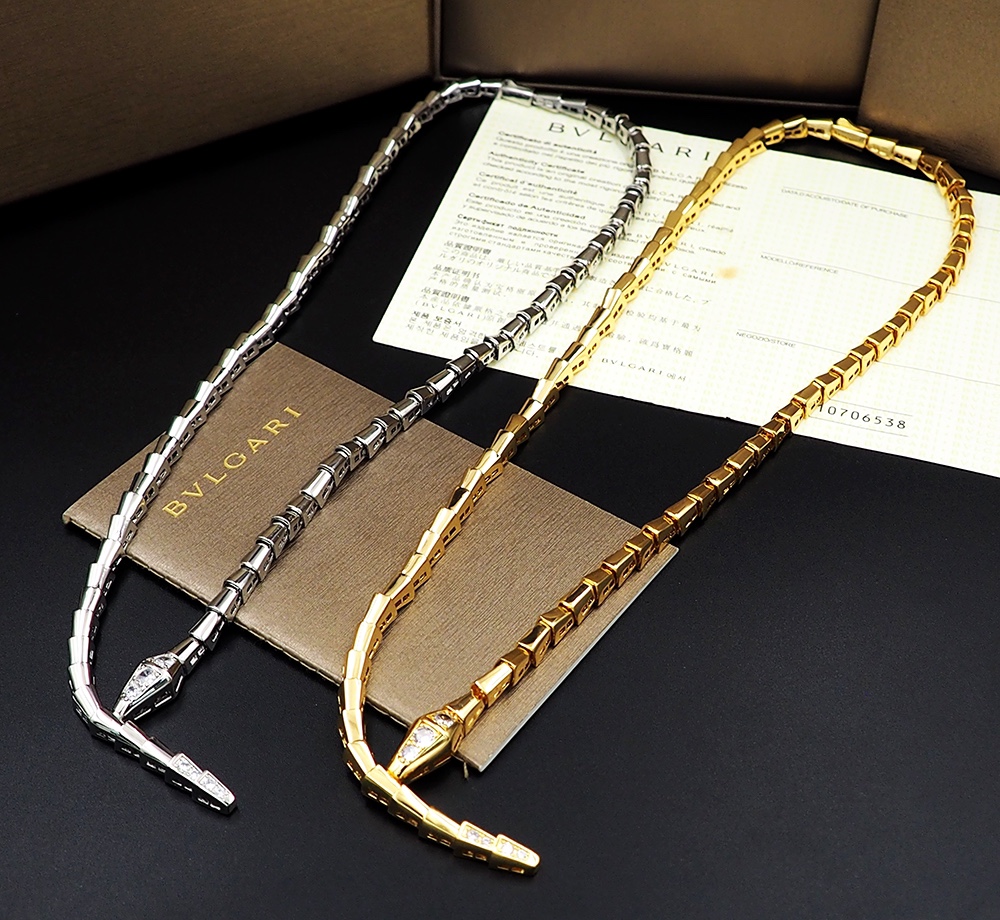 BGN009 Serpenti viper necklace with diamond - ccjewelryacc