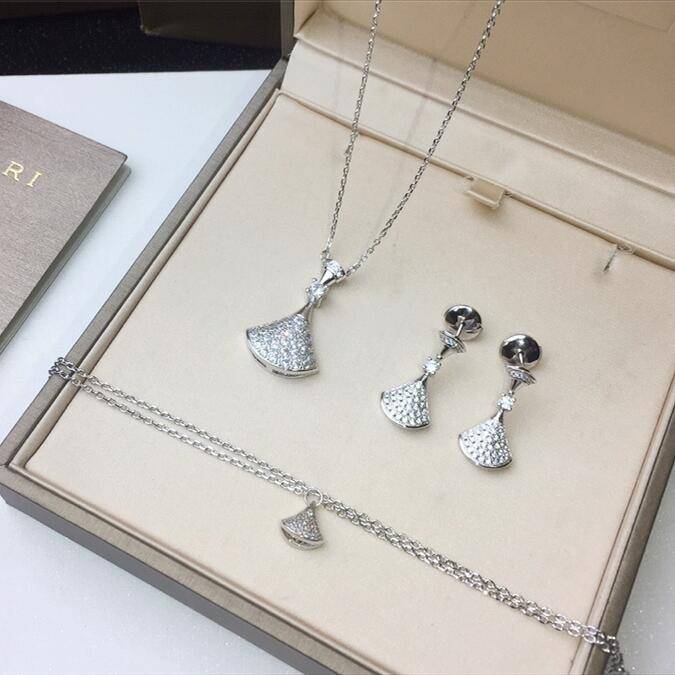 BGE002 Full crystal divas dream earrings necklace bracelet collection - ccjewelryacc