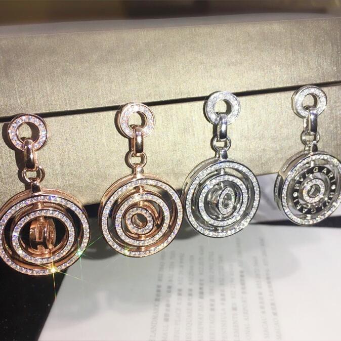 BGE016 Full diamond drop earrings - ccjewelryacc