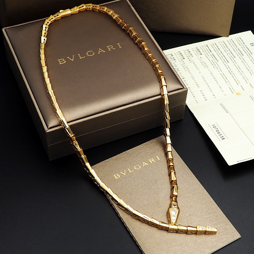BGN009 Serpenti viper necklace with diamond - ccjewelryacc