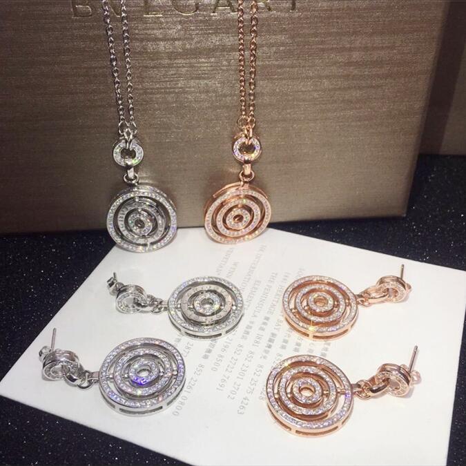 BGE016 Full diamond drop earrings - ccjewelryacc