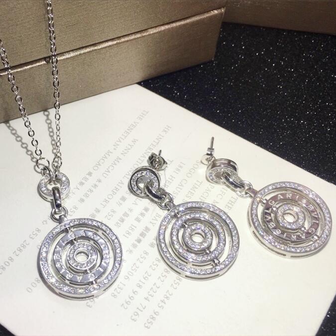 BGE016 Full diamond drop earrings - ccjewelryacc