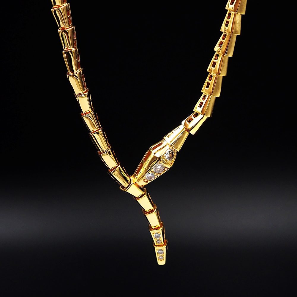 BGN009 Serpenti viper necklace with diamond - ccjewelryacc