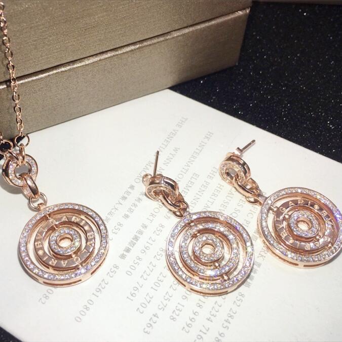 BGE016 Full diamond drop earrings - ccjewelryacc