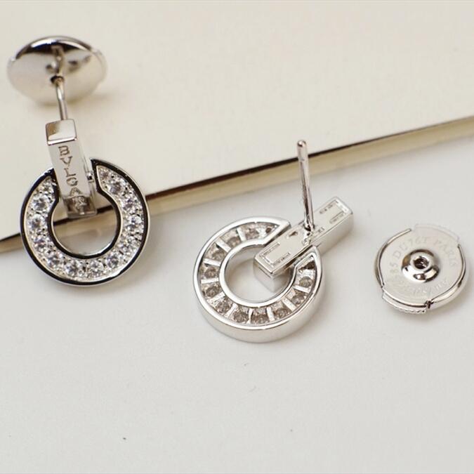 BGE034 Full diamond Bulg@ri bulg@ri earrings - ccjewelryacc