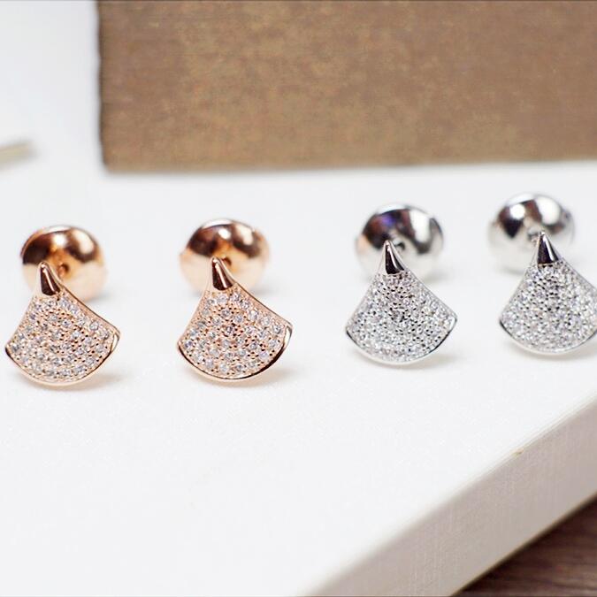 BGE028 Full diamond Divas dream stud earrings - ccjewelryacc