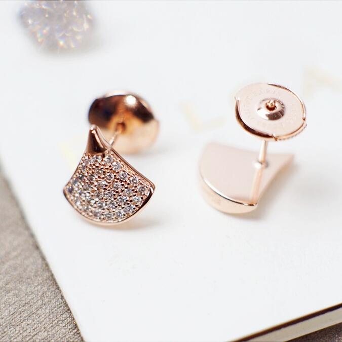 BGE028 Full diamond Divas dream stud earrings - ccjewelryacc