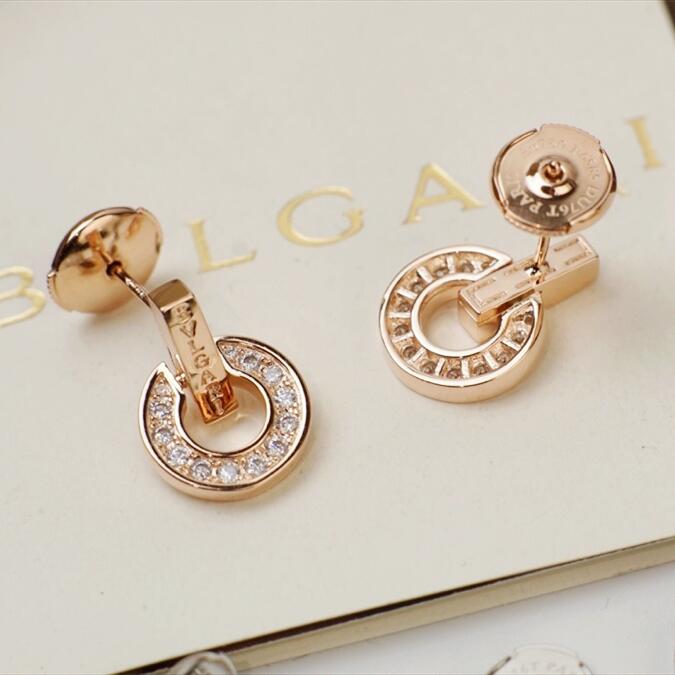 BGE034 Full diamond Bulg@ri bulg@ri earrings - ccjewelryacc