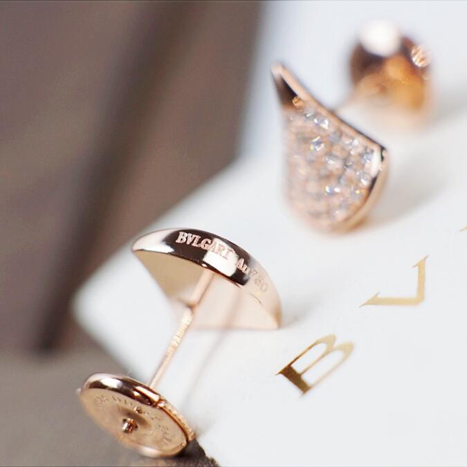 BGE028 Full diamond Divas dream stud earrings - ccjewelryacc