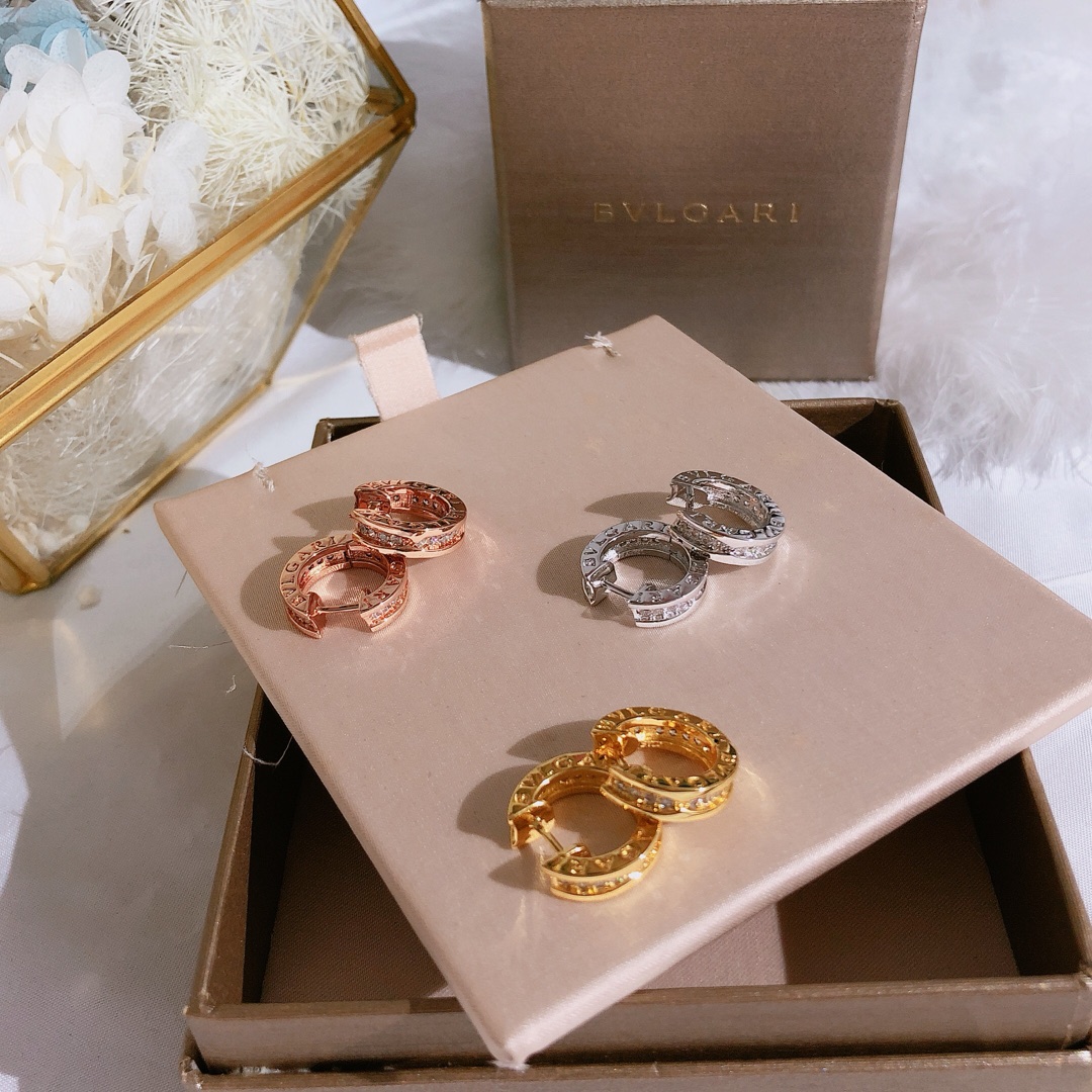 BGE014 Diamond B zero earrings - ccjewelryacc