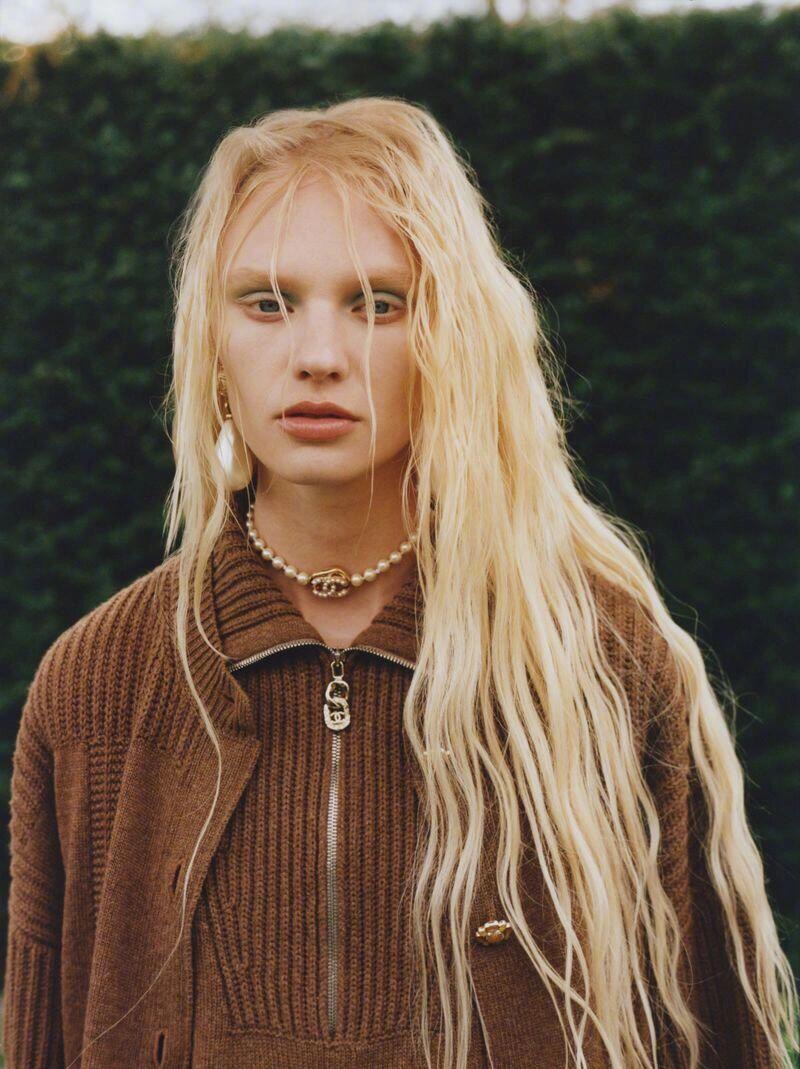 CCN444 CC pearl choker necklace with cc logo - ccjewelryacc